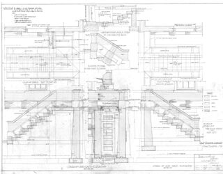 Jesup Memorial Library Architectural Drawings - Stair Details - Drawing No. 202
