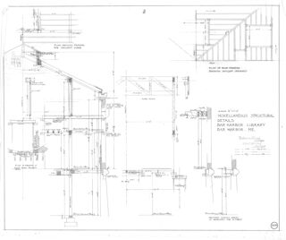 Jesup Memorial Library Architectural Drawings - Miscellaneous Structural Details - Drawing No. 209