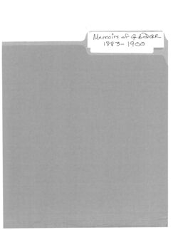 Memoirs of G.B. Dorr 1883-1900.PDF