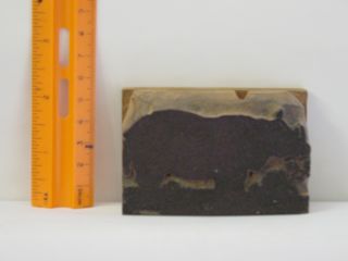 Rhinoceros Wood Block