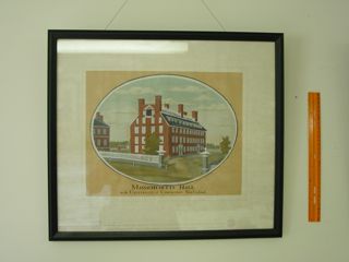 Massachusetts Hall of Cambridge New England