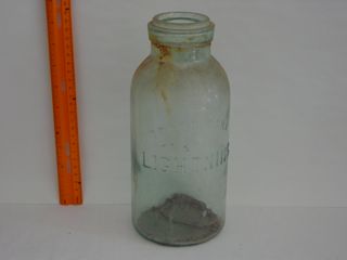 Light Green Glass Bottle
