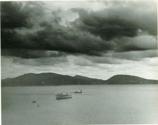 Storm clouds above the Island Queen