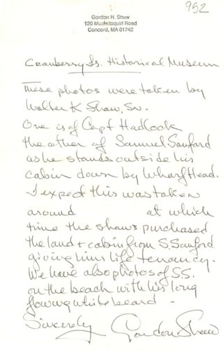 Samuel Sanford and Captain Hadlock