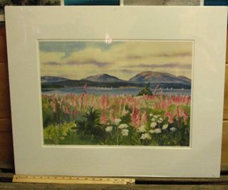 Fireweed, Baker Island lithograph