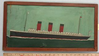 Painting of the Lusitania