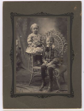Photographs of young Hillard and Shirley Hamor
