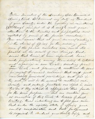 Ladies Benevolent Society speech