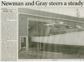 "Newman and Gray steers a steady course" article 2008