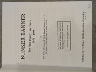 Bunker Banner, The First Twenty Five Years, 1971-1995