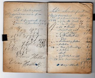 Ledger of A. C. Fernald for provisions of schooners 1844-1850