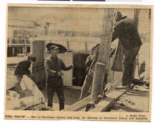 Loading the mail boat ferry