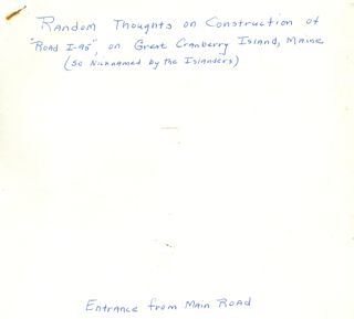 Random Thoughts on Construction of Road I-95