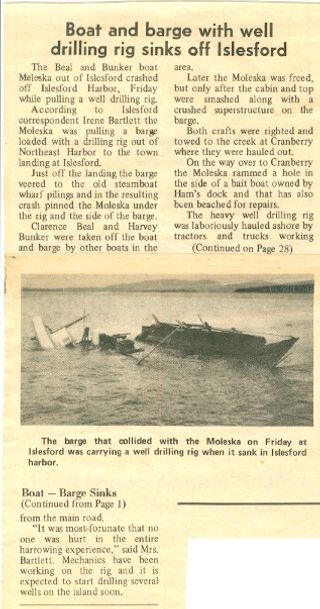 Sinking Barge