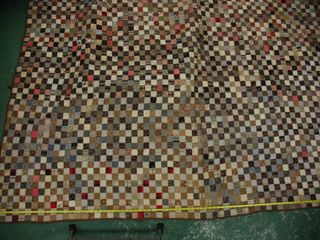 Postage-stamp quilt made for Cara (Carrie) Richardson