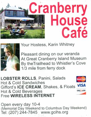 Cranberry House Cafe poster