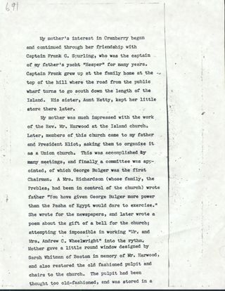 Mrs. Andrew C. Wheelwright legacy