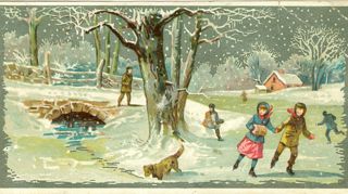 Two Christmas cards - Mabel A. Mayhen