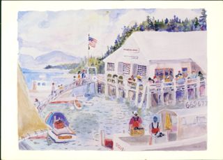 Islesford Dock Restaurant postcard