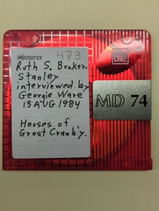 Ruth Sylvester Bunker Stanley Interview Aug. 1984