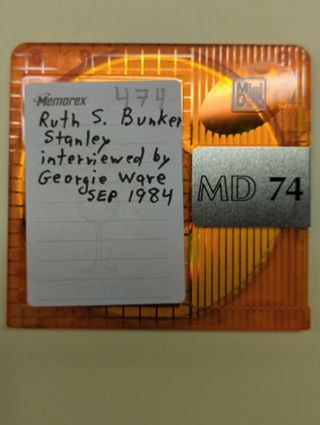 Ruth Sylvester Bunker Stanley Interview Sep. 1984