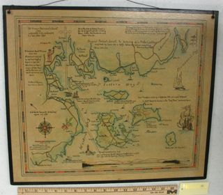 Map of Cranberry Isles hand-drawn 1947