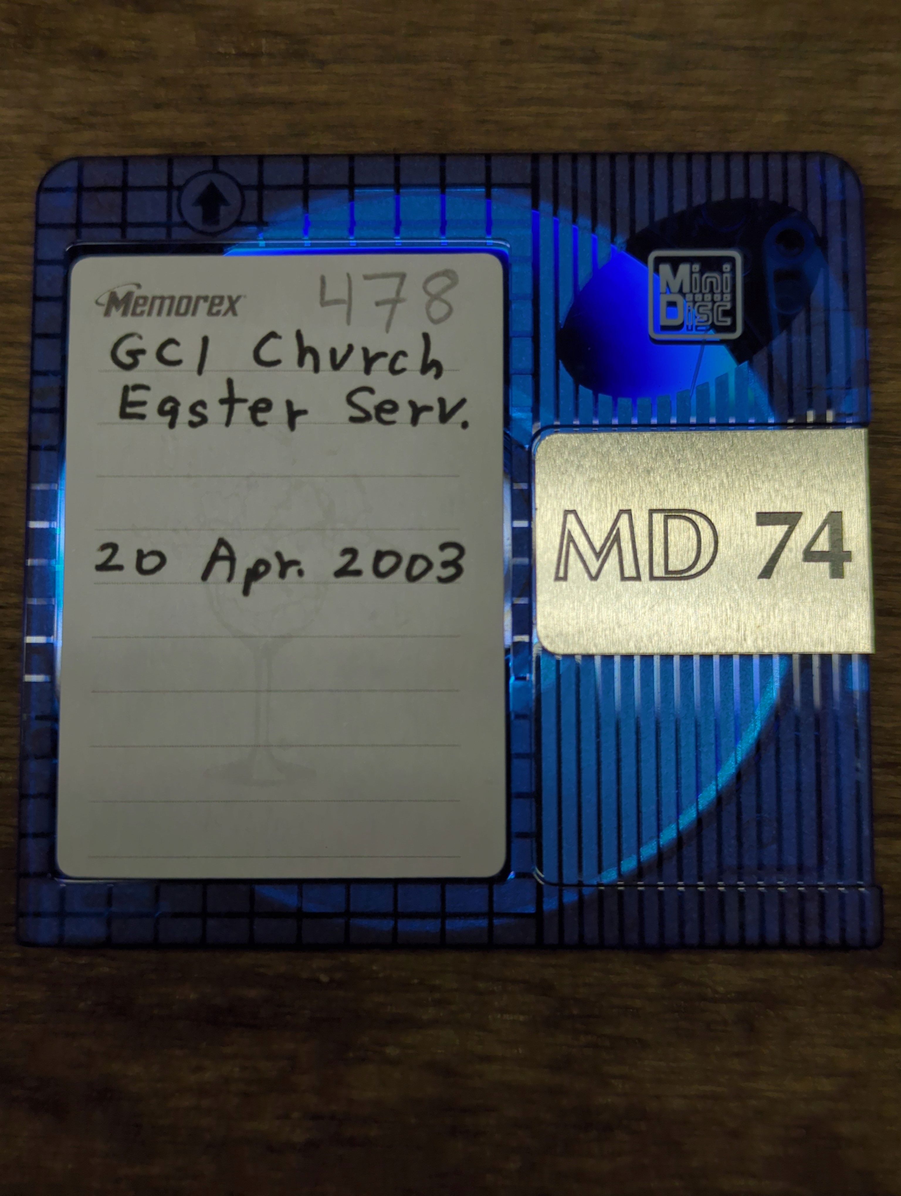 Easter church service on GCI