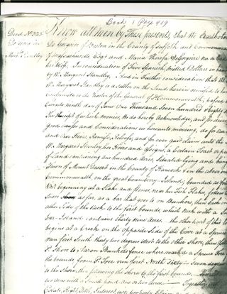 Copies two of 1787 Gregoire to W. Margaret Standley deeds