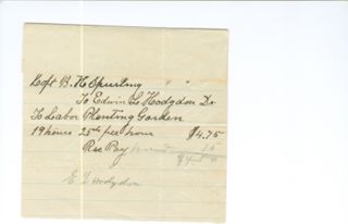 Spurling - Benjamin Spurling Received Pay Note