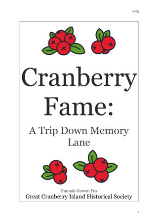 Cranberry Wall of Fame - Hannah Gower-Fox, 2023