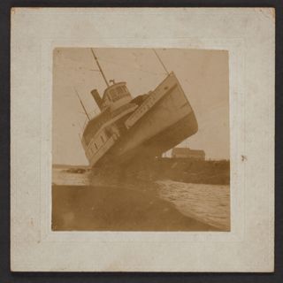 The Cimbria Run Aground Photograph, c. October 14, 1898