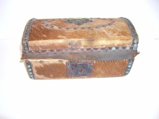 Trunk, leather and animal fur, Emily Manchester