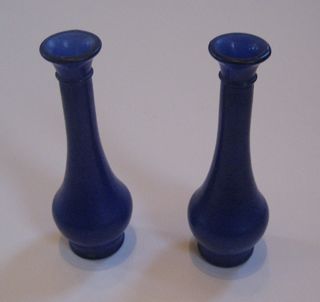 Blue Cobalt Vases (pair)