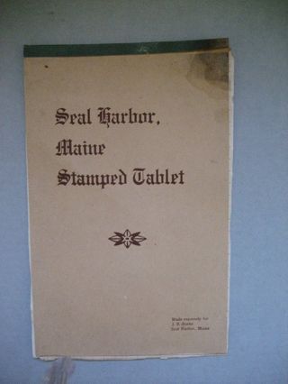 Seal Harbor, Maine Stamped Tablet