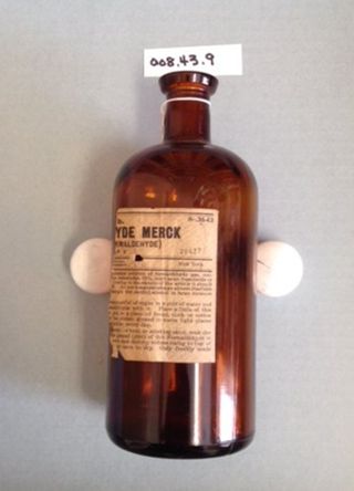 Old Brown Glass Bottle