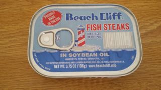 Can for Beach Cliff Fish Steaks in Soybean Oil