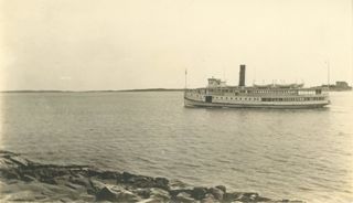 Norumbega leaving Southwest Harbor.