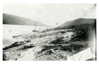 Schooner at Hall Quarry.