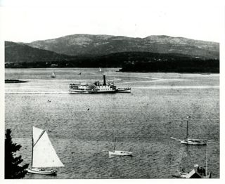 Steamboat "Mount Desert" leaving Southwest Harbor