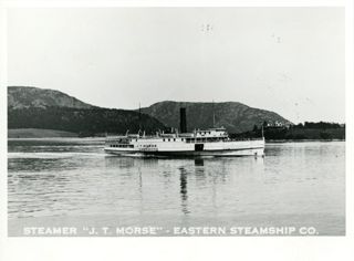 Steamer "J.T. Morse" leaving Southwest Harbor