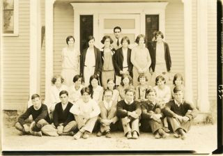 Students, Somesville School House, c. 1920