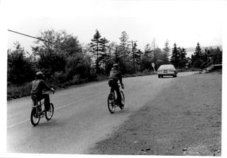 Two Children on Bicycles