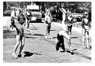 Gymnasts in Bar Harbor Parade