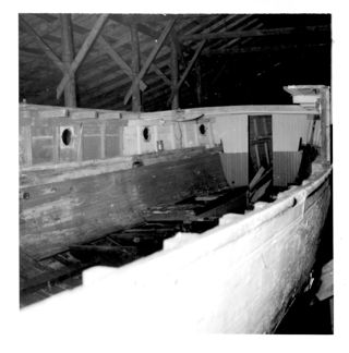Inside Farnsworth Boat Shed