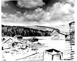 Lobster Traps and Outbuildings by LaRue Spiker