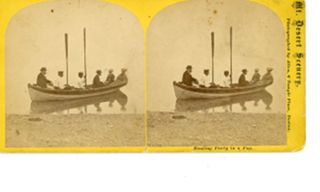 Boating Party in a Fog, Mount Desert Scenery, ME