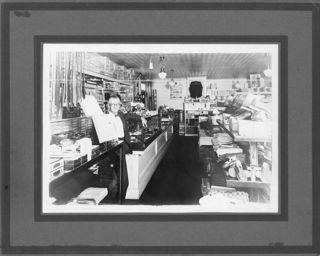Arthur Lewis Somes in his store