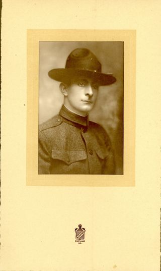 Man wearing military uniform