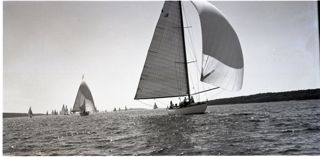 Northeast Harbor Fleet approaching East Blue Hill