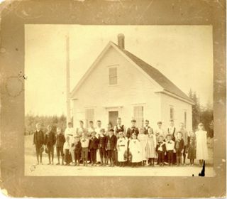 Trenton School where town office is now